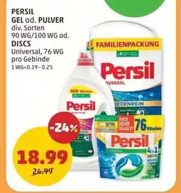 PENNY PERSIL GEL od. PULVER Angebot