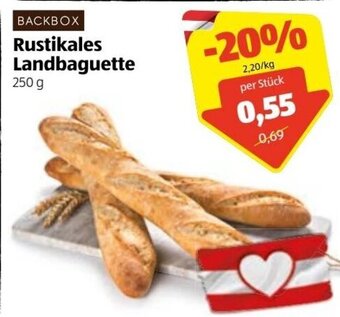 Hofer Backbox Rustikales Landbaguette 250 g Angebot