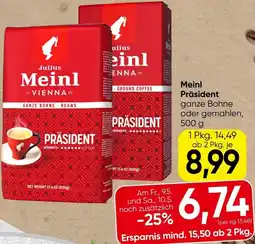 Spar Meinl Präsident Angebot