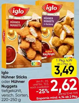 Spar Hühner Sticks oder Hühner Angebot