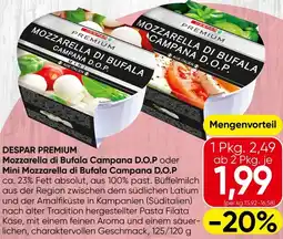 Spar Mozzarella di Bufala Campana D.O.P oder Mini Mozzarella di Bufala Campana D.O.P Angebot