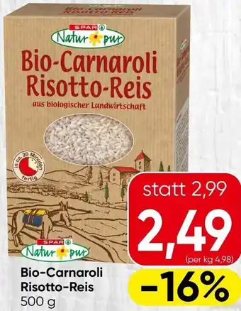 Spar Bio-Carnaroli Risotto-Reis Angebot