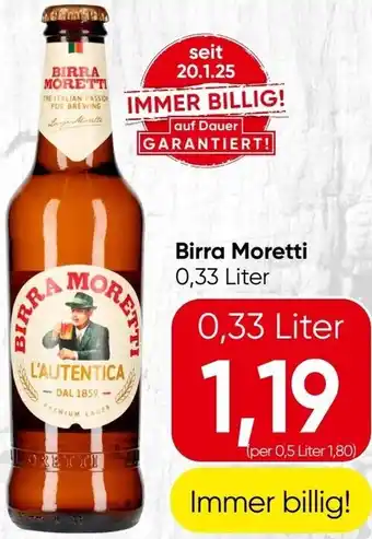 Spar Birra Moretti Angebot
