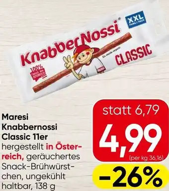 Spar Knabbernossi Classic Angebot