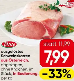 Spar Ausgelöstes schweinskarree Angebot