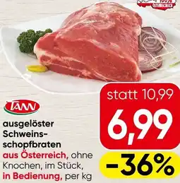 Spar Ausgelöster schweins- schopfbraten Angebot