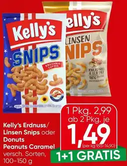 Spar Erdnuss/ Linsen Snips oder Donuts Angebot