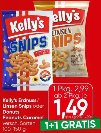 Spar Erdnuss/ Linsen Snips oder Donuts Angebot