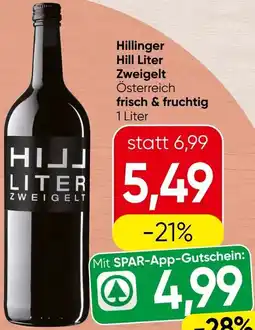 Spar Hill Liter Zweigelt Angebot