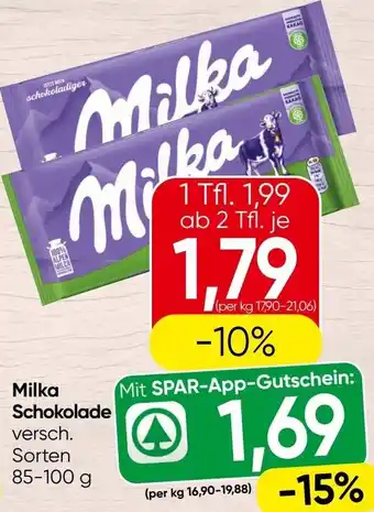 Spar Schokolade Angebot