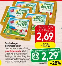 Spar Sommerbutter Angebot