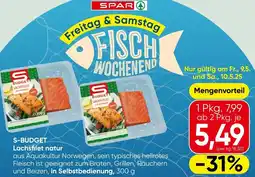 Spar Lachsfilet natur Angebot