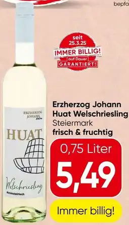Spar Erzherzog Johann Huat Welschriesling Angebot