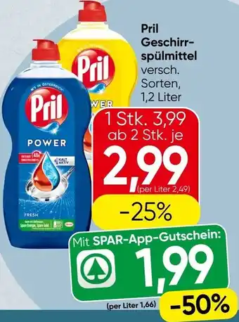 Spar Geschirr- spülmittel Angebot