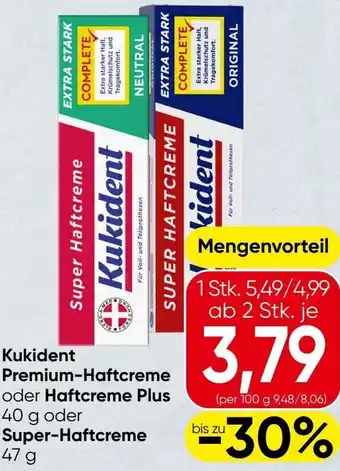 Spar Premium-Haftcreme oder Haftcreme Angebot