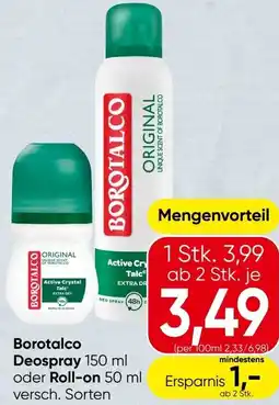 Spar Deospray oder Roll-on Angebot