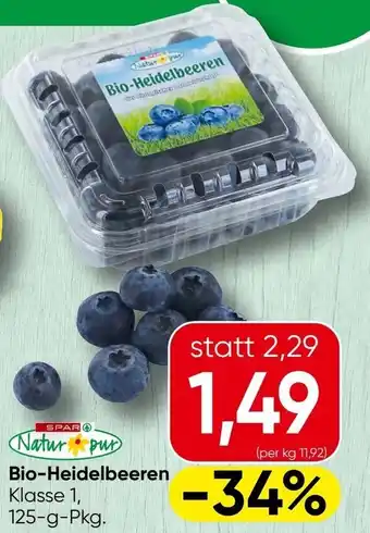 Spar Bio-Heidelbeeren Angebot