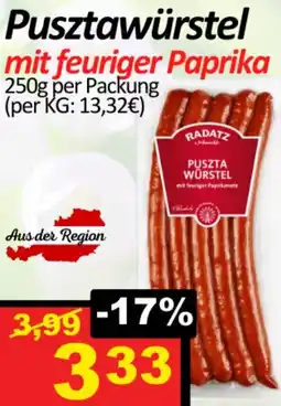 Wurstico Pusztawürstel Angebot