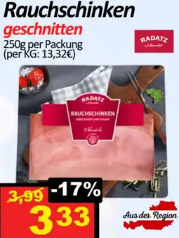 Wurstico Rauchschinken geschnitten Angebot
