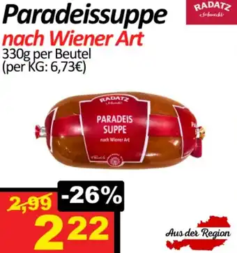 Wurstico Paradeissuppe Angebot