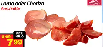 Wurstico Lomo oder Chorizo Anschnitte Angebot
