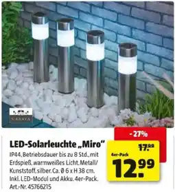Hagebau Led-solarleuchte miro Angebot