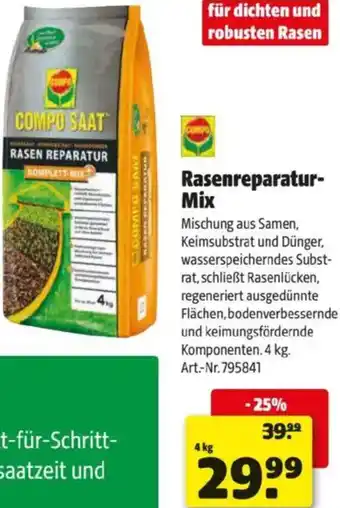 Hagebau Rasenreparatur- Mix Angebot