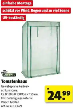 Hagebau Tomatenhaus Angebot