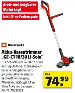 Hagebau Akku-Rasentrimmer Angebot