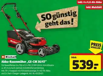 Hagebau Akku-Rasenmäher Angebot