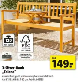 Hagebau 3-Sitzer-Bank Talana Angebot