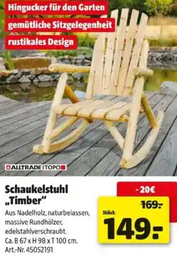 Hagebau Schaukelstuhl Timber Angebot