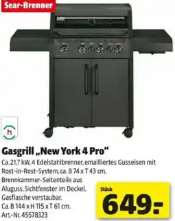Hagebau Gasgrill New York 4 Pro Angebot