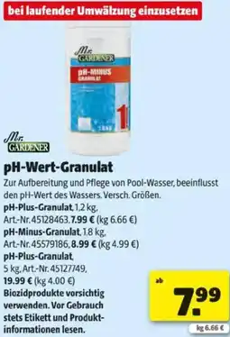Hagebau pH-Wert-Granulat Angebot