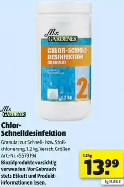 Hagebau Chlor- Schnelldesinfektion Angebot