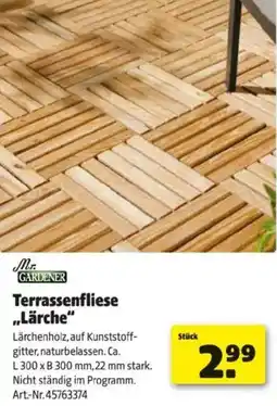 Hagebau Terrassenfliese Lärche Angebot