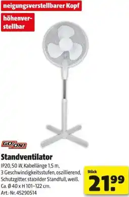 Hagebau Standventilator Angebot