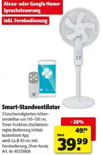 Hagebau Smart-Standventilator Angebot