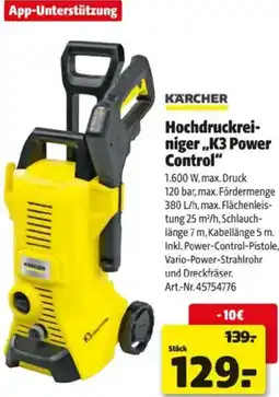 Hagebau Hochdruckrei- nigerK3 Power Control Angebot