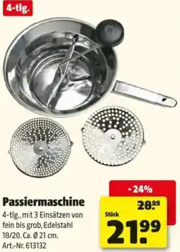 Hagebau Passiermaschine Angebot