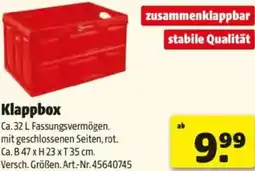 Hagebau Klappbox Angebot