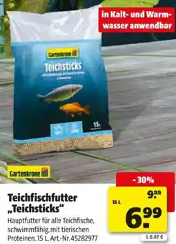 Hagebau Teichfischfutter Teichsticks Angebot