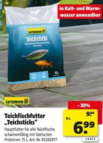 Hagebau Teichfischfutter Teichsticks Angebot