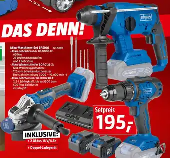 Bauhaus Akku-Maschinen-Set BPS100 -Akku-Bohrschrauber BC-DD60-X Angebot