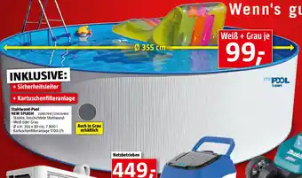 Bauhaus Stahlwand-Pool Angebot