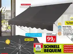 Bauhaus Klemm-Markise Angebot