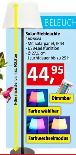 Bauhaus Solar-Stehleuchte Angebot