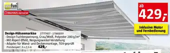 Bauhaus Design-Hülsenmarkise Angebot