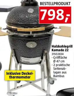 Bauhaus Holzkohlegrill Kamado 22 Angebot