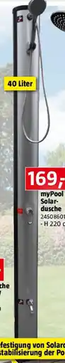 Bauhaus myPool Solar- dusche Angebot